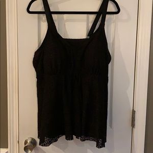 Croft & Barrow Lace Tankini Top